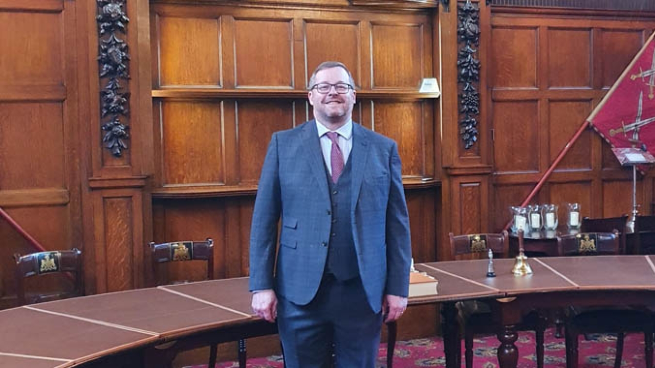  Parkside’s sales account manager Mark Shaw has been appointed a freeman of the Worshipful Company of Stationers & Newspaper Makers