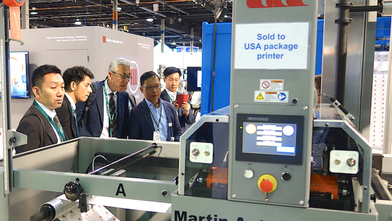 Martin Automatic sold its space-saving butt splicer to a US converter 