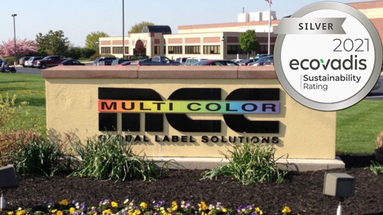 Multi-Color Corporation has been awarded the EcoVadis silver rating for its sustainability efforts