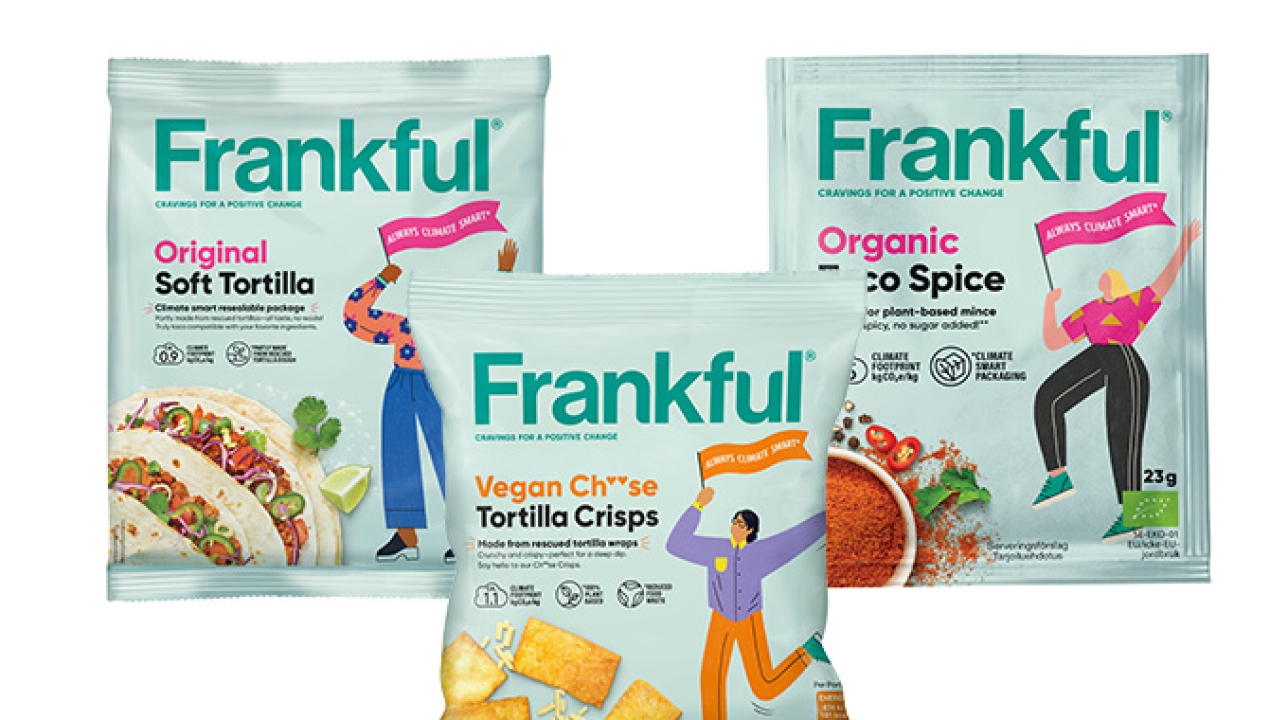 Mondi has created three sustainable, high-performance packaging products for a new plant-based range Frankful from a Swedish food manufacturer Orkla