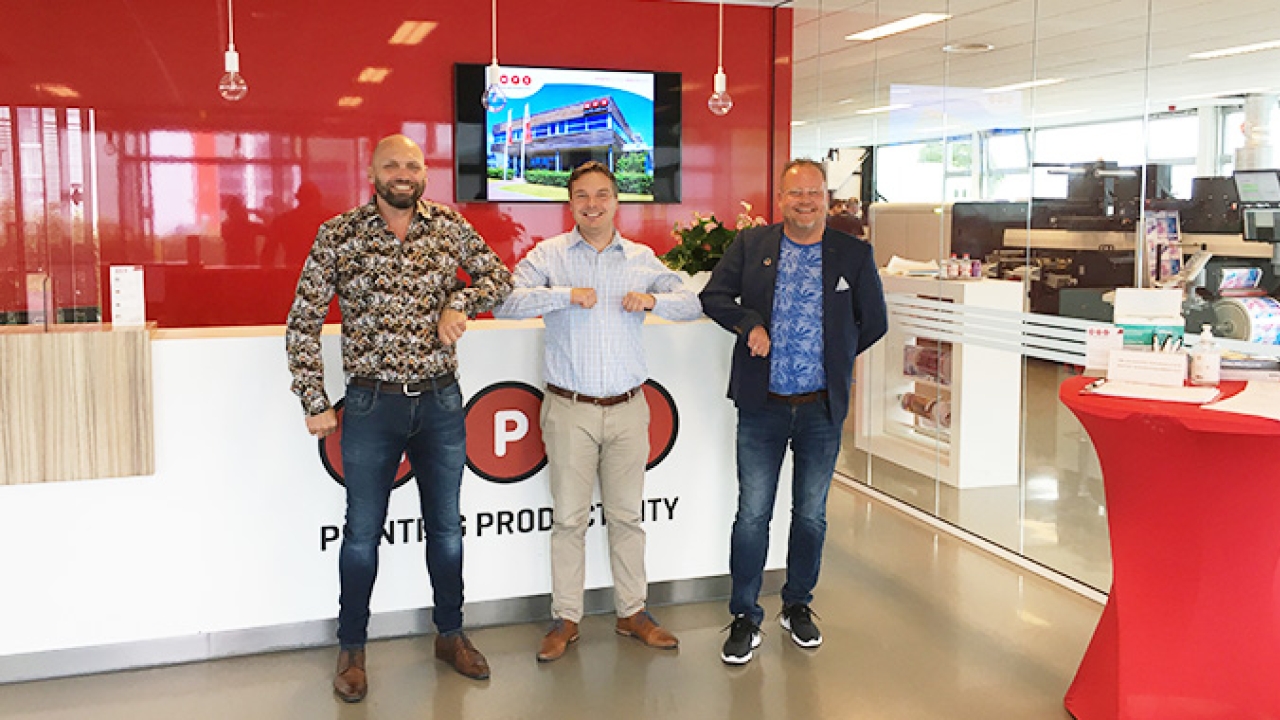 Jeppe Mølvadgaard, co-owner of Nortech Solution; Anton Zhukov, area sales manager at MPS; and Mads Iversen, co-owner of Nortech Solution at MPS Systems office.