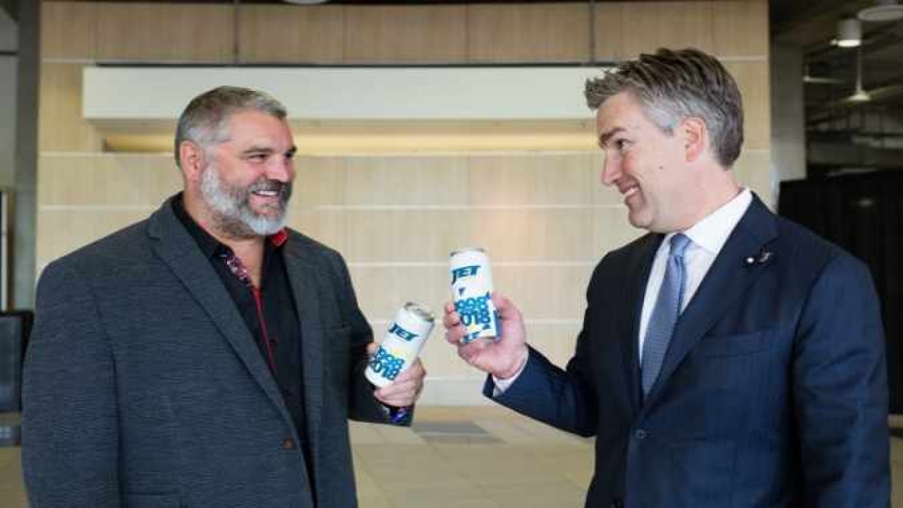 Rod Froment, left, and Darrell Friesen of Jet Label ProMach acquires Jet Label & Packaging
