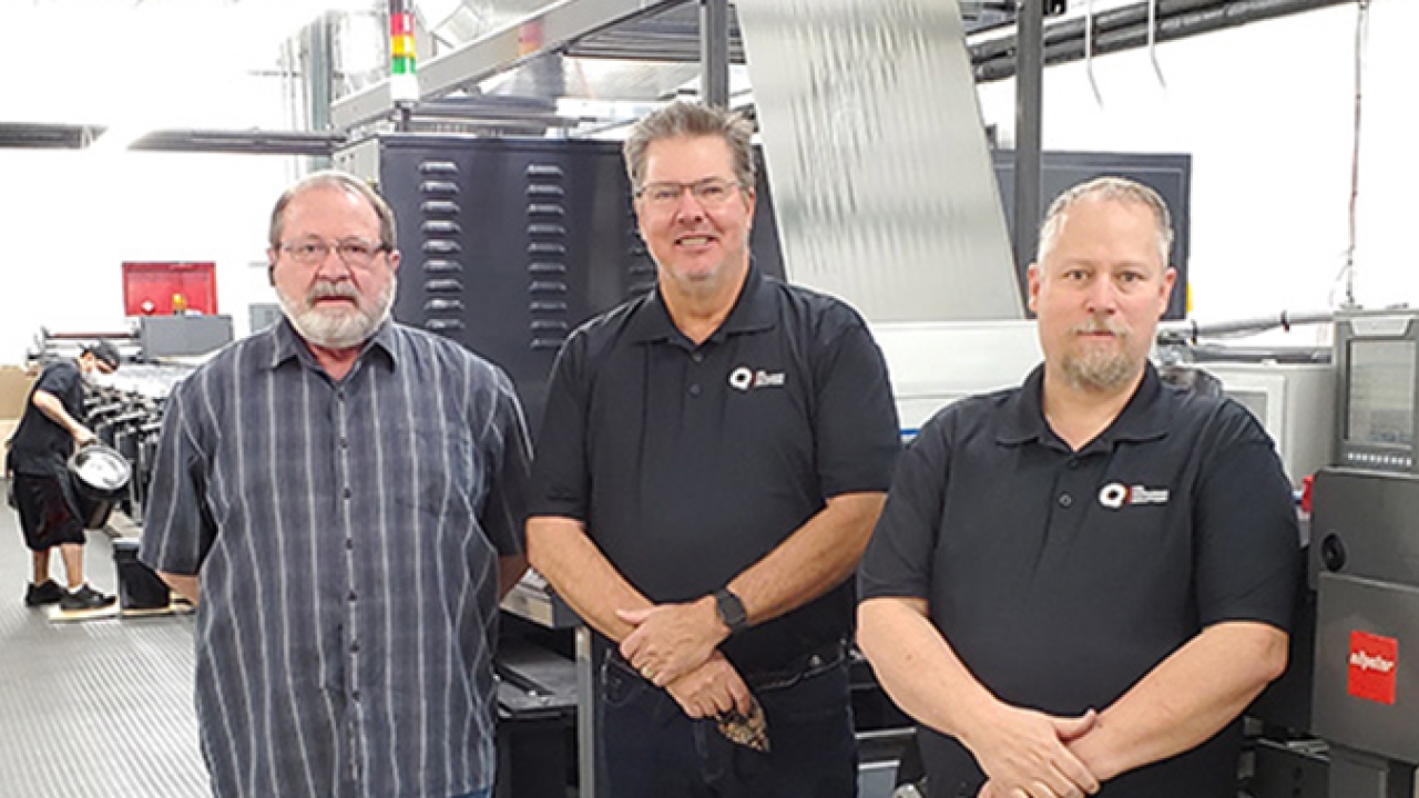 L-R: Don Morris, general manager; Scott Smith, owner and president; Greg Swindle, production manager, TQL Packaging Solutions. L-R: Don Morris, general manager; Scott Smith, owner and president; Greg Swindle, production manager, TQL Packaging Solutions.