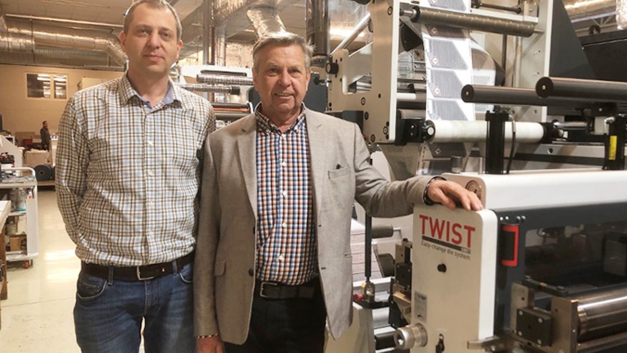 L-R: Péter Markό and Janos Markό with Omet X6.0 press installed at Druk-ker