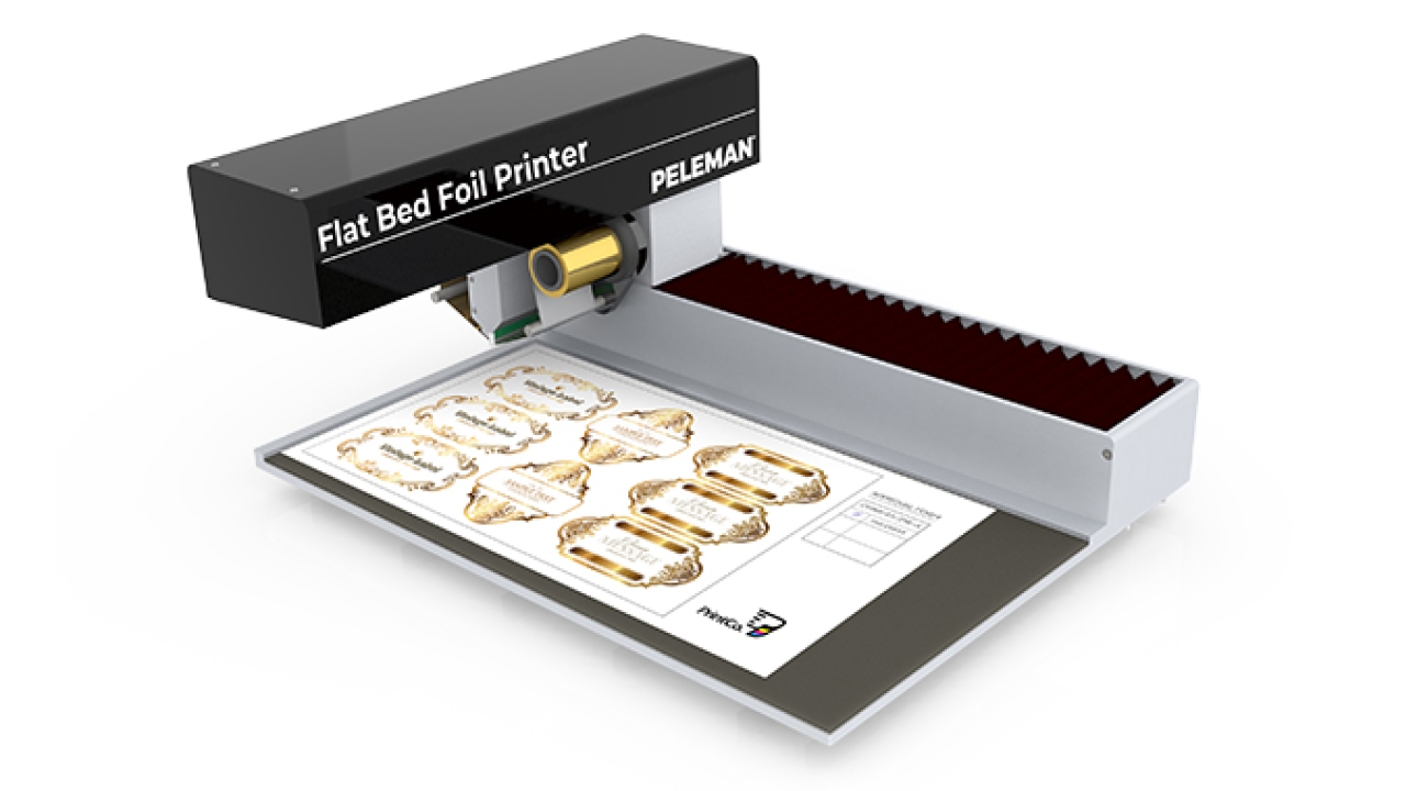 The new Flat Bed Foil Printer from Peleman