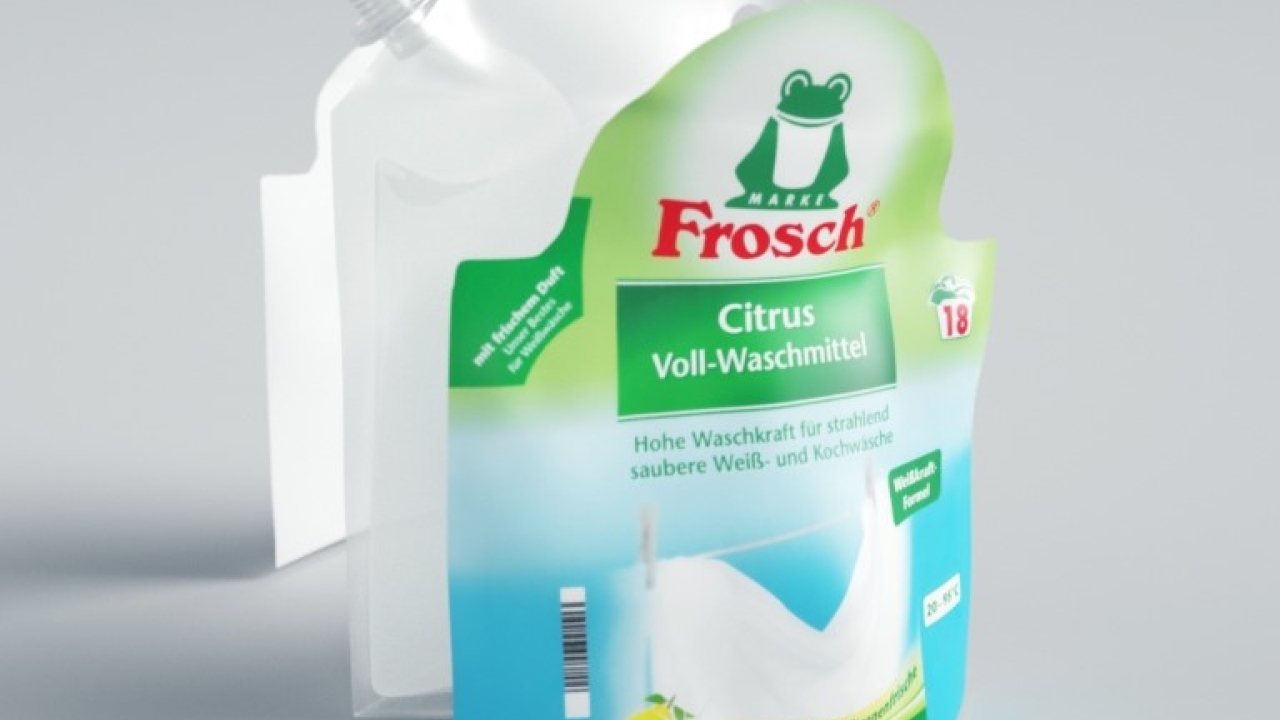 A Frosch mono-material pouch with detachable panels A Frosch mono-material pouch with detachable panels