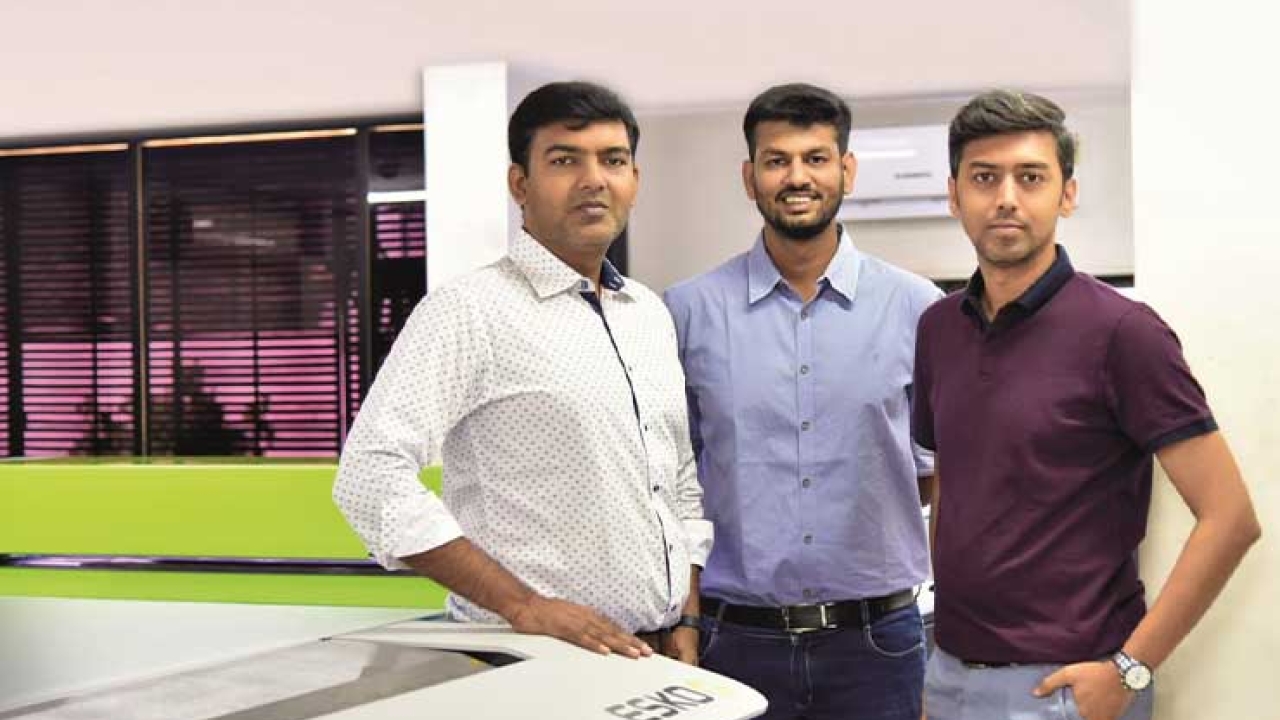 (L-R) Brothers Rutul Zaveri, Urjit Zaveri and Shrutul Zaveri - directors of Pin Point Block
