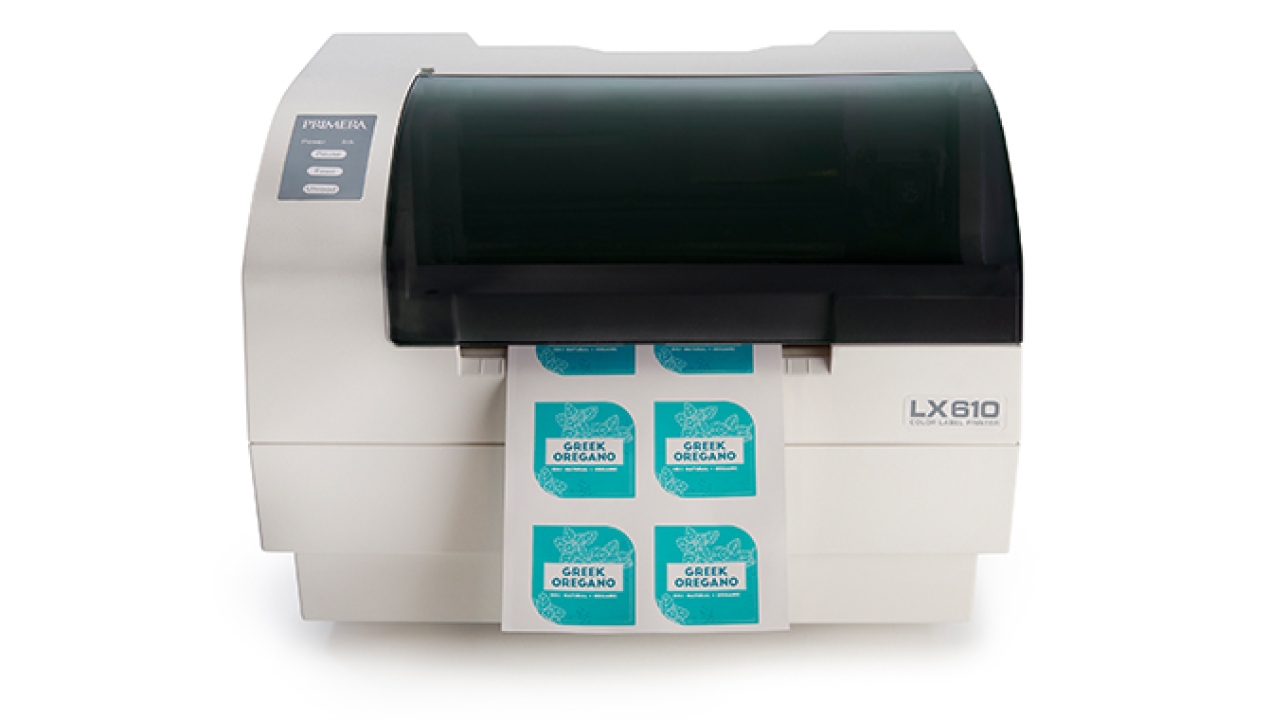 New LX610 label printed by Primera Technology New LX610 label printed by Primera Technology