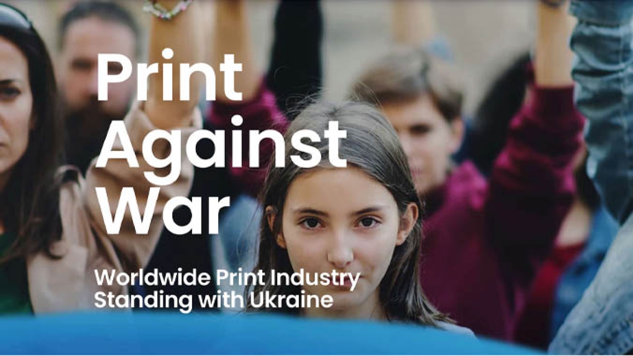 Print Against War, a new initiative to provide support and assistance to the citizens of Ukraine, is calling upon printers and converters, publishers, influencers, and suppliers to the printing and packaging industry to join forces to support their colleagues 