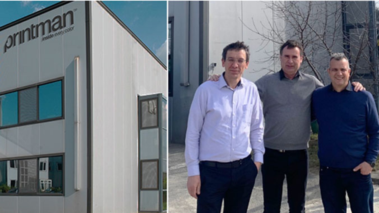 (L-R) Joszef Bugar, sales manager Printman, Wim Busch, area sales manager Apex Europe and Mihai Cobianu, CEO Printman (L-R) Joszef Bugar, sales manager Printman, Wim Busch, area sales manager Apex Europe and Mihai Cobianu, CEO Printman