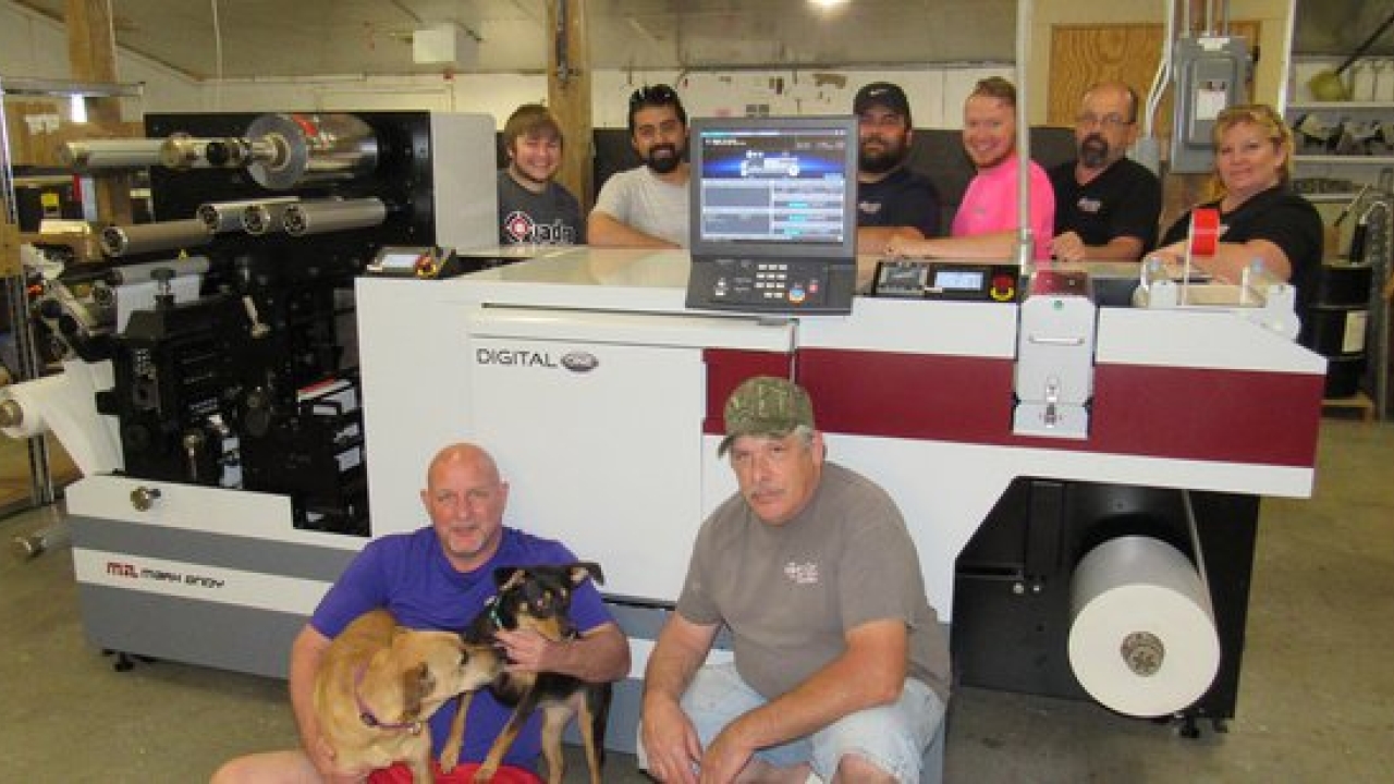 Quadra Flex installs Mark Andy Digital One press