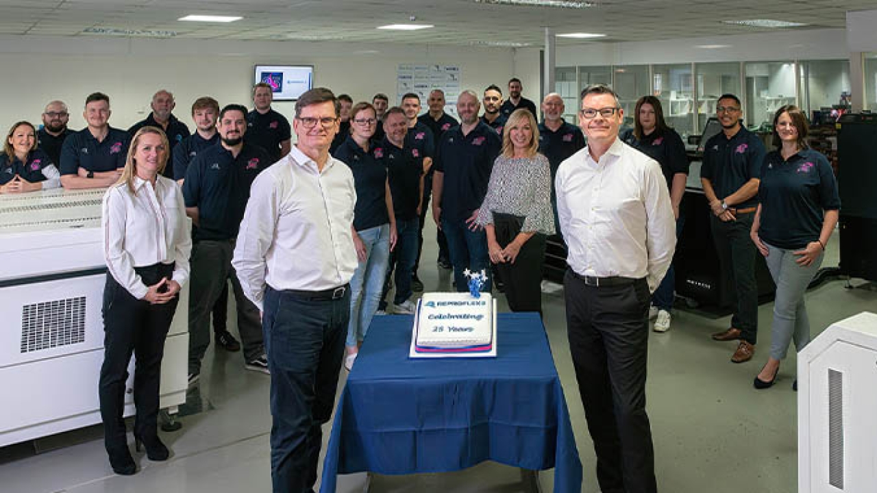 Global pre-press expert Reproflex3 (R3) has completed 25 years of its UK business Global pre-press expert Reproflex3 (R3) has completed 25 years of its UK business
