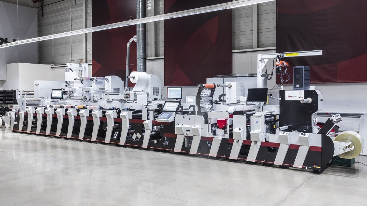 A Mark Andy Performance Series P5 is one of two Performance Series presses installed