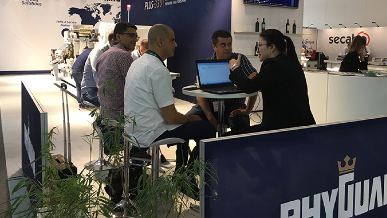 Rhyguan sold three finishing systems on the first day of Labelexpo Europe 2019