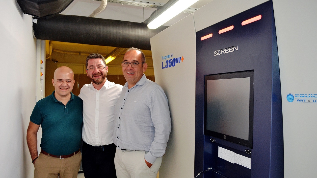 Pictured (from left): Turgut Karci, business development manager, Elektroser; Süleyman Demir, founding partner, Sade Ofset; and Öncü Güyer, Elektroser general manager