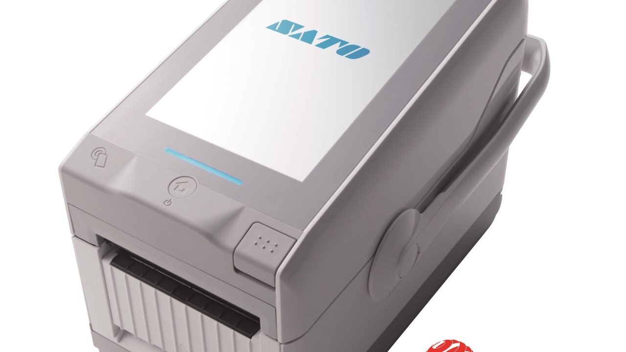 The 3in label printer has a 7in TFT full color touchscreen The 3in label printer has a 7in TFT full color touchscreen