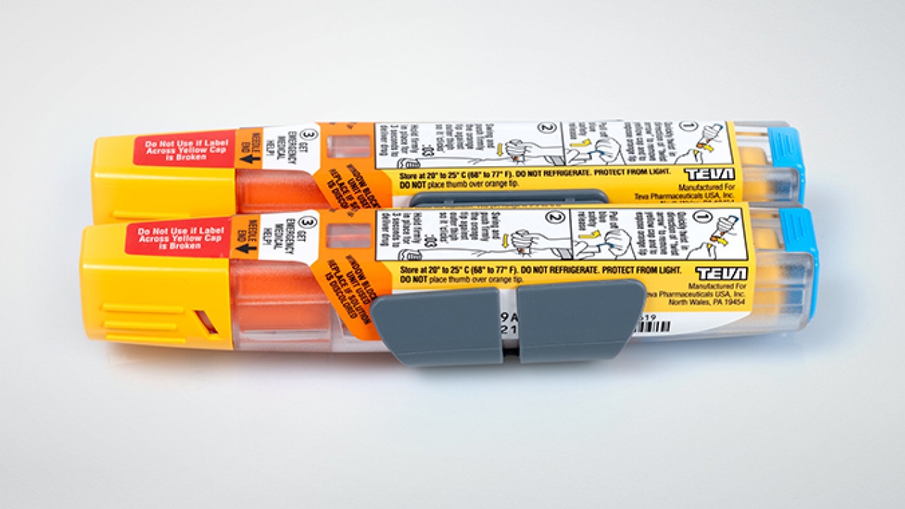 Schreiner MediPharm has developed an autoinjector label with special protection against abrasion for the allergy emergency drug epinephrine from Teva