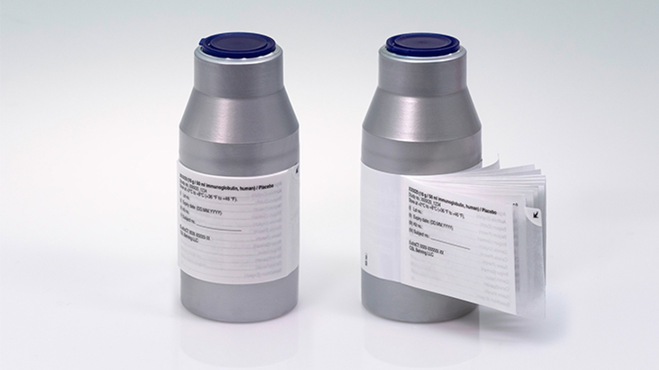 CSL Behring, a rare disease biotech company, is relying on a Booklet-Label and Flexi-Cap label combination developed by Schreiner MediPharm to conduct an international Phase III study of a new immunoglobulin