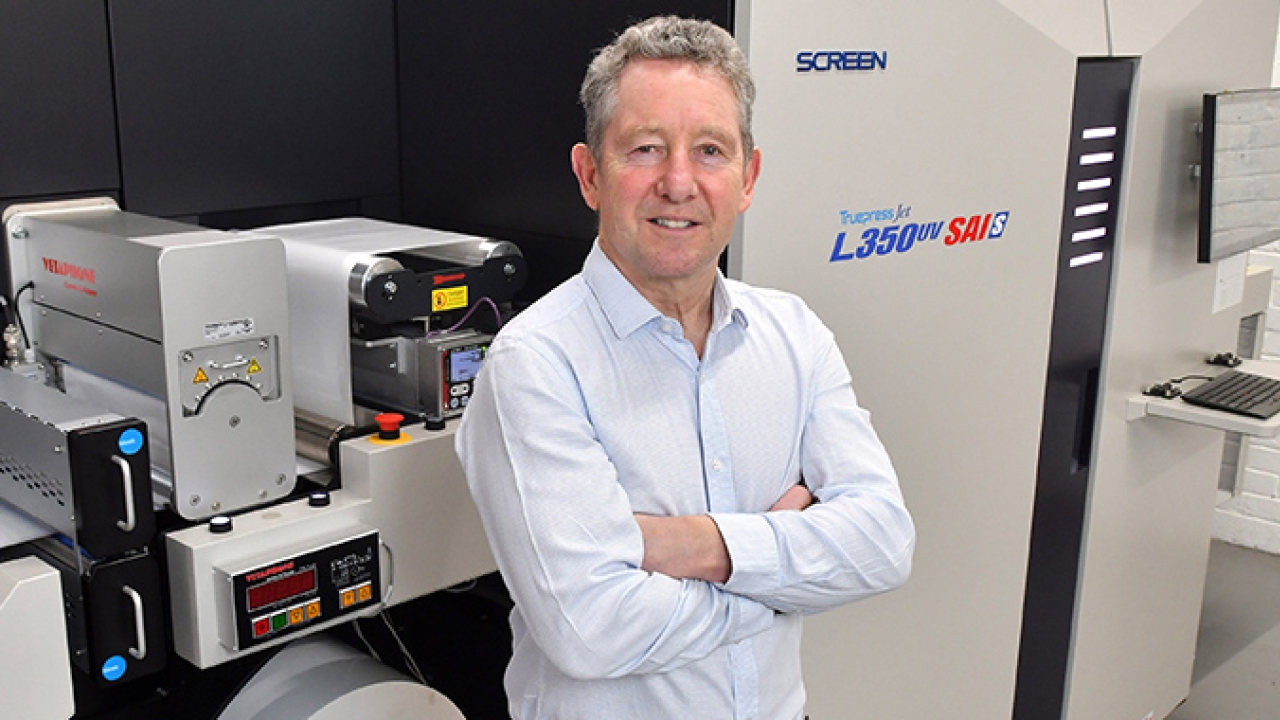 Print-Leeds has invested in the first 7-colour Screen Truepress Jet L350UV SAI S in the UK to expand the business further and launch a fourth division specializing in self-adhesive labels