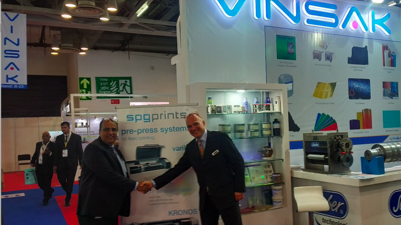 SPGPrints has appointed Vinsak as the new distributor for its flexo pre-press portfolio.