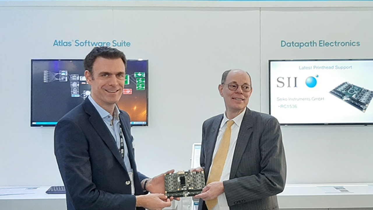L-R: Nick Geddes, managing director of GIS and Frank Kühn, managing director of Seiko Instruments