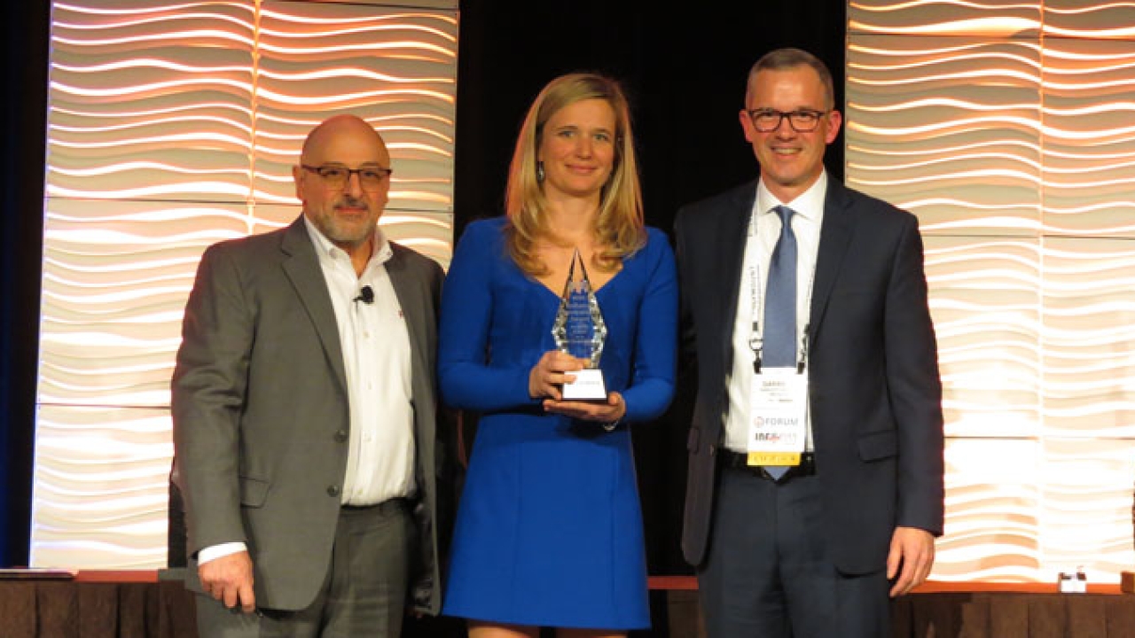 (L-R) Joe Tuccitto, FTA director of Education, Pavla Kusa, SOMA commercial director and Garrett Taylor, SOMA US and Canada sales director