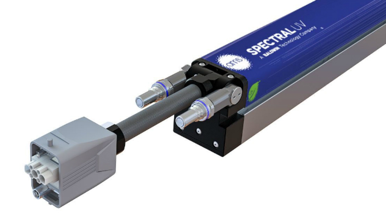 XPi FLEX LED-UV curing module, featuring XFLEX connectors from AMS Spectral UV