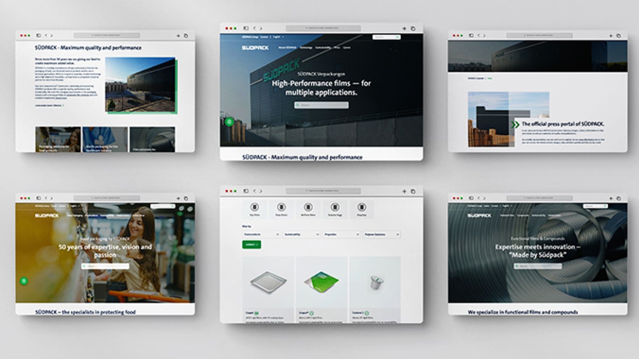Südpack has refreshed its website with a new design and navigation to improve user-friendliness and depth of information Südpack has refreshed its website with a new design and navigation to improve user-friendliness and depth of information