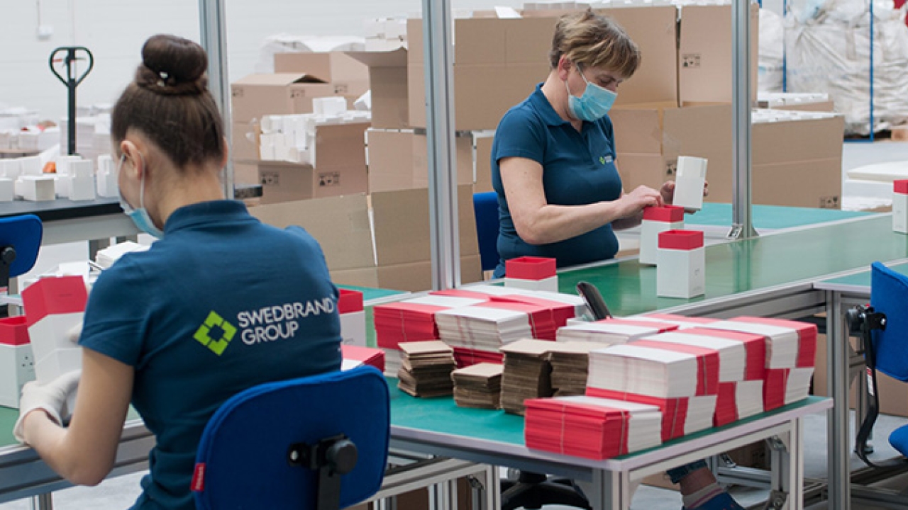 Swedbrand Group has opened new folding cartons production plant in Gdansk, Poland, to  significantly reduces time and costs associated with the delivery of finished premium rigid boxes in Europe