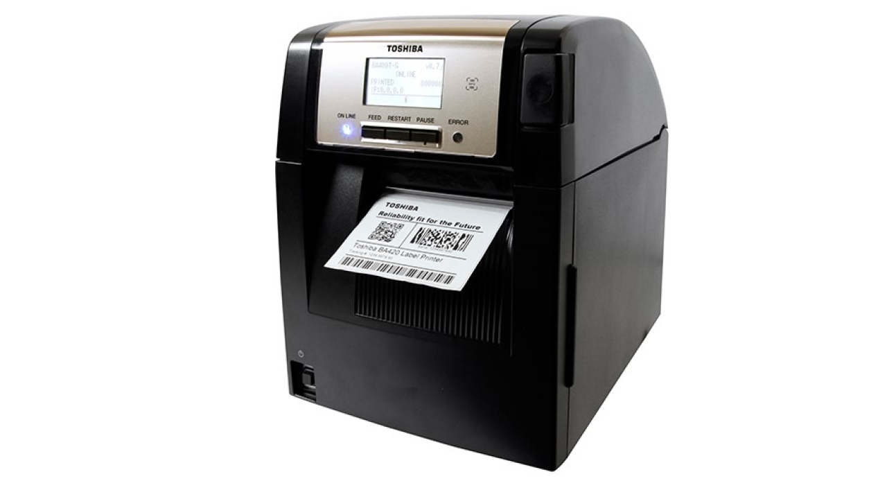 The new the BA410 label printer by Toshiba Tec