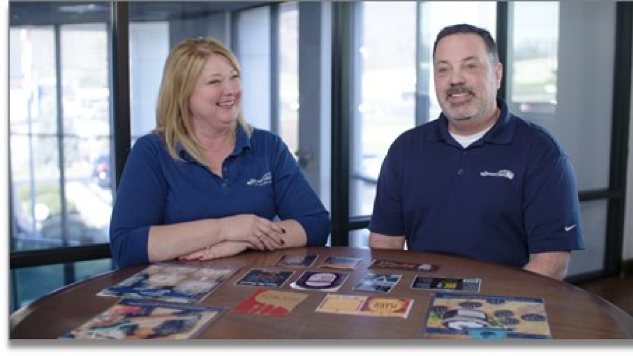 Kelly Cart and Mike Gore Discount Labels evolves with Domino digital printing