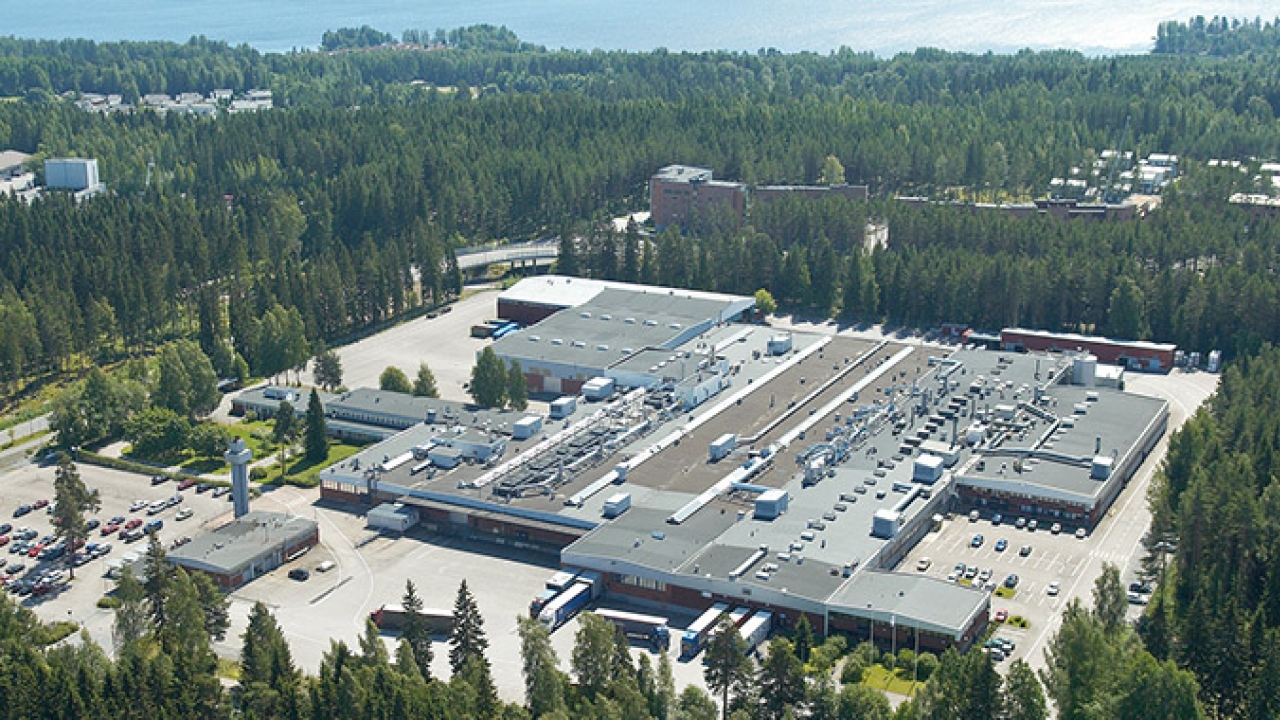 UPM Raflatac factory in Tampere, Finland, one of the site awarded with ISCC PLUS certification