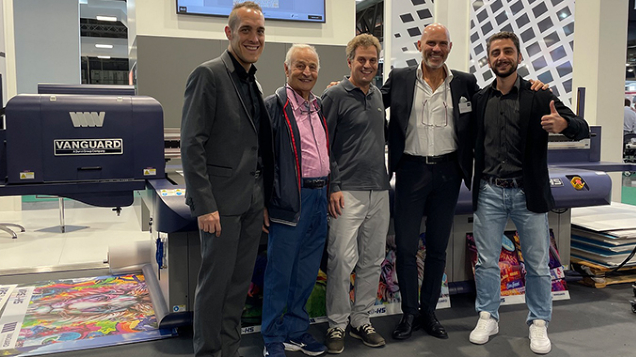Pubblialba has completed the first Italian installation of the VR6D - HS industrial UV flatbed printer from Vanguard Europe Pubblialba has completed the first Italian installation of the VR6D - HS industrial UV flatbed printer from Vanguard Europe