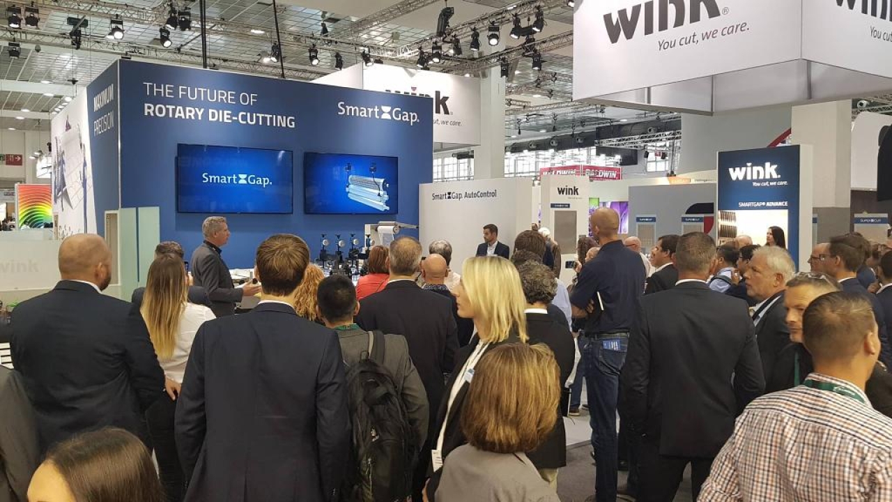 Wink has unveiled its enhanced line of SmartGap adjustable anvils at Labelexpo Europe Wink has unveiled its enhanced line of SmartGap adjustable anvils at Labelexpo Europe