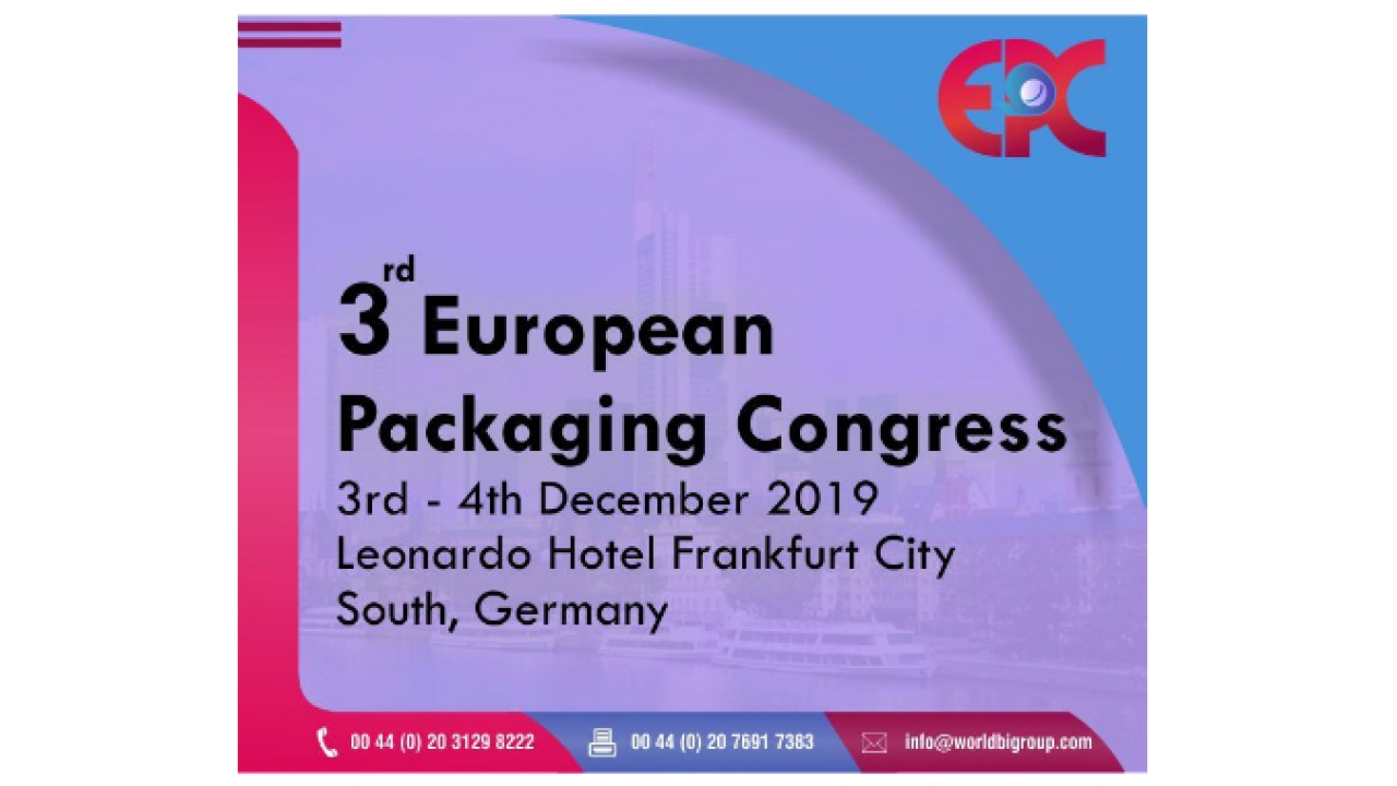 European Packaging Congress, Frankfurt, Germany European Packaging Congress, Frankfurt, Germany