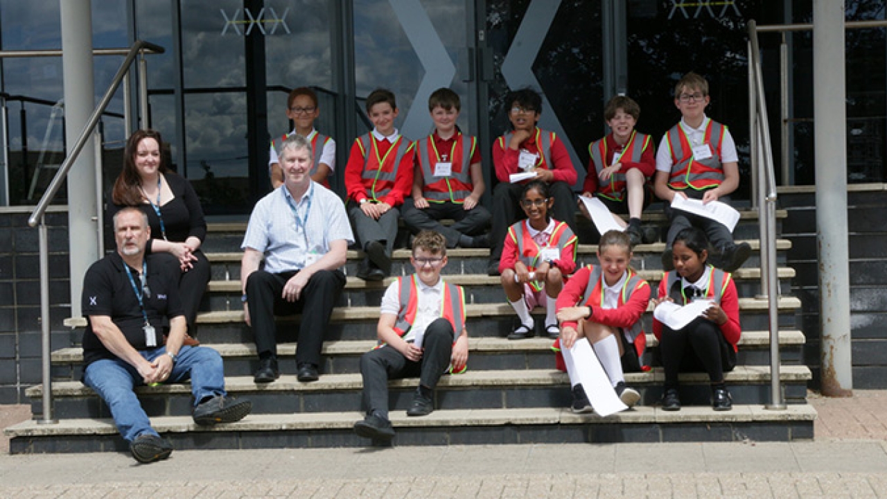 Xaar has welcomed local pupils and teachers to its manufacturing site in Huntingdon 