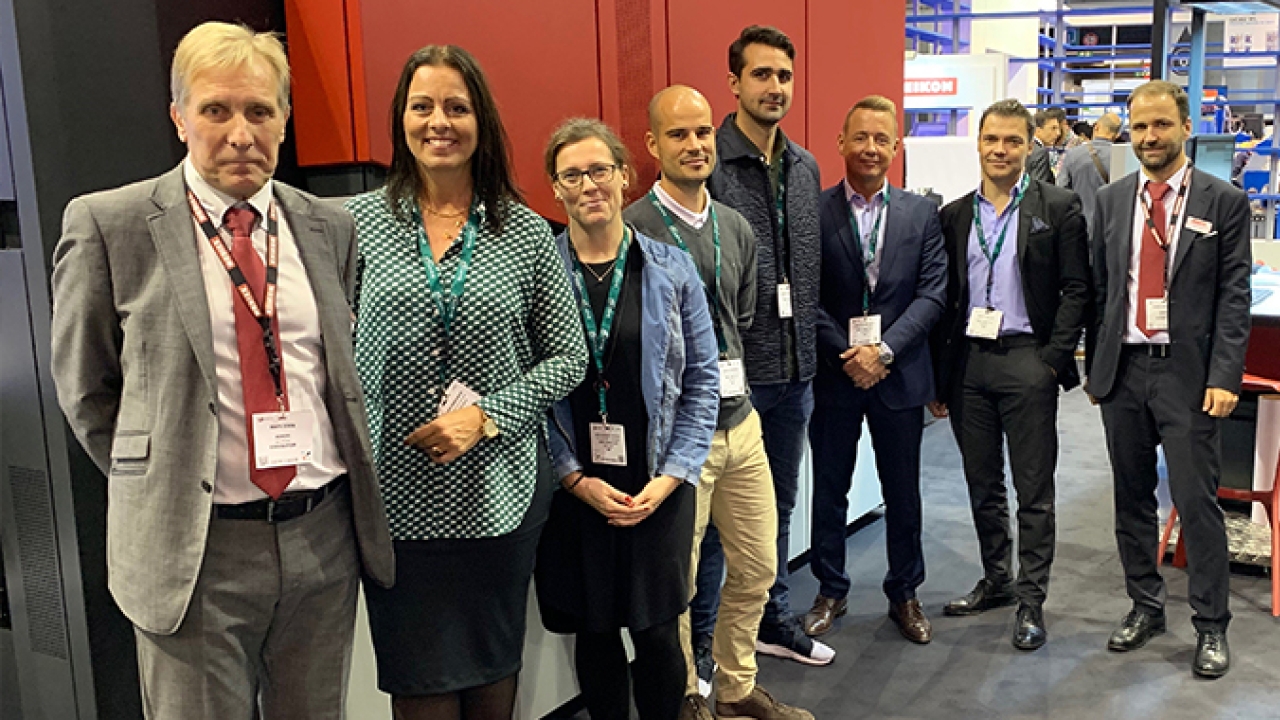 Limo Labels team during Labelexpo where the Xeikon CX3 has been finalised