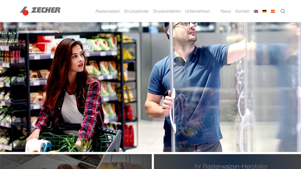Zecher has launched a new website focusing on a modern and clear design with a simple user interface and interaction options