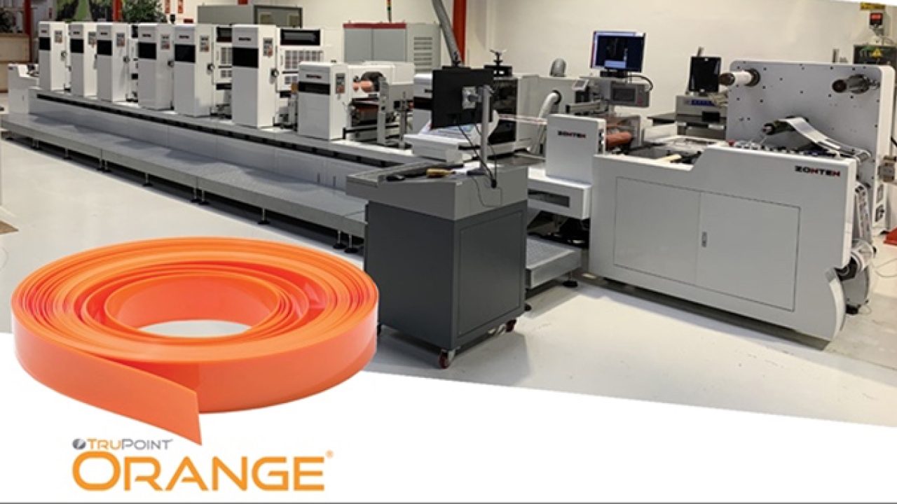 Zonten Europe selected TruPoint Orange doctor blades from the Flexo Concepts portfolio to demonstrate the performance of its high-value label equipment 