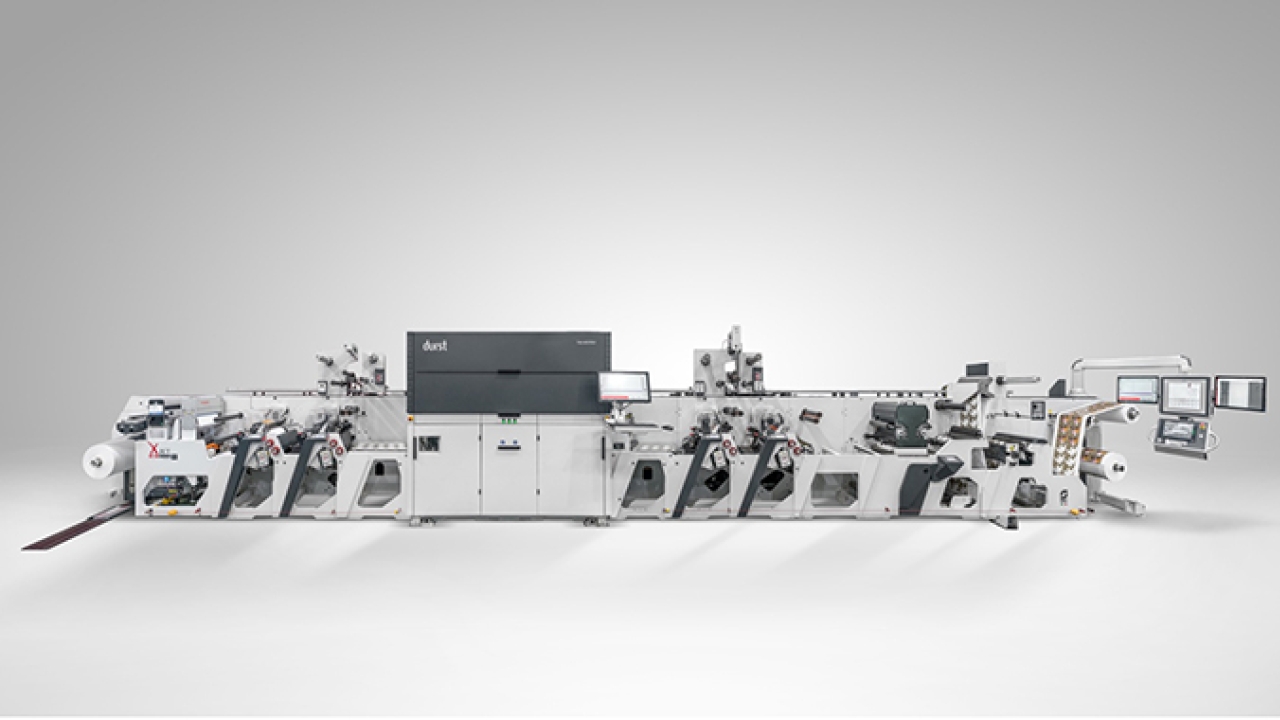 Omet XJet, hybrid flexo and digital in-line printing press
