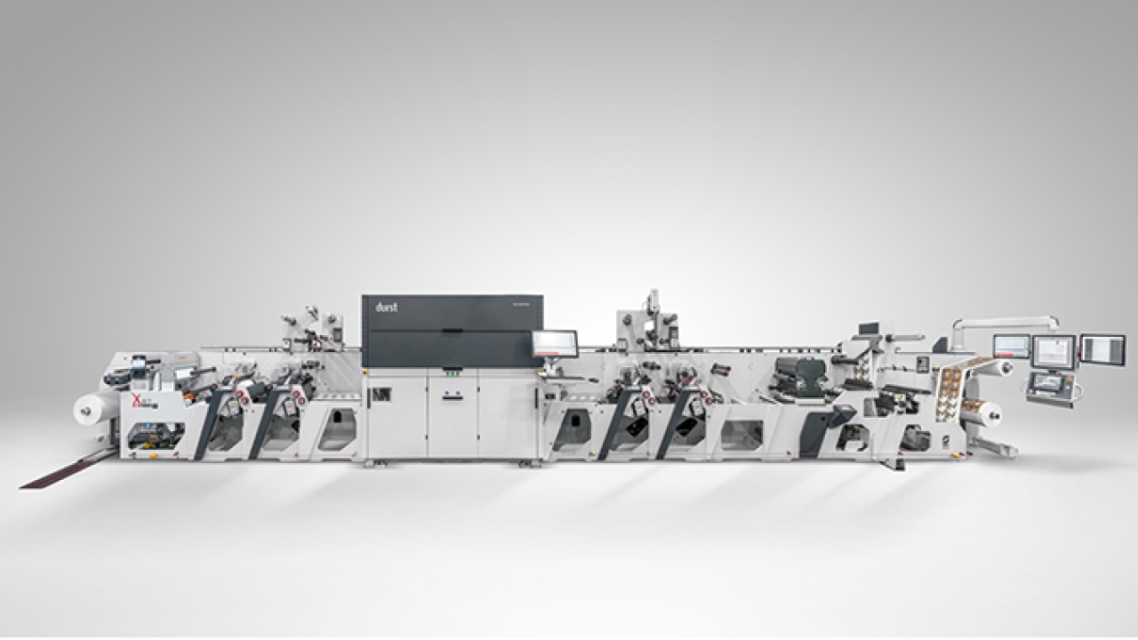 Omet XJet, hybrid flexo and digital in-line printing press Omet XJet, hybrid flexo and digital in-line printing press