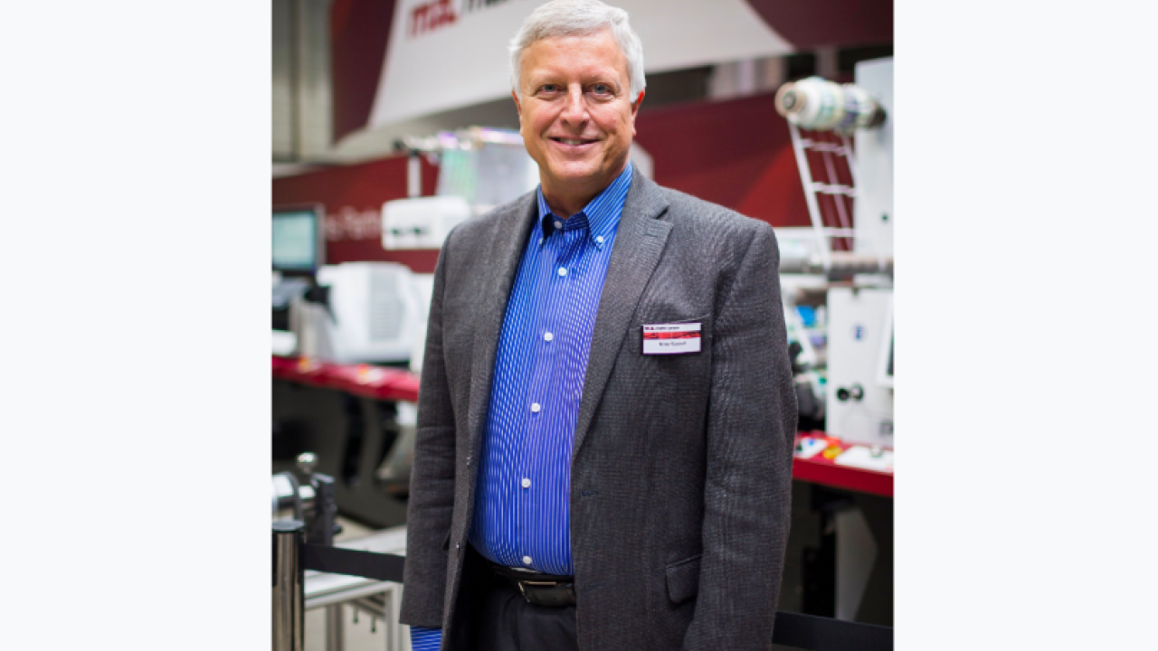 Mike Russell has been face of Mark Andy’s international sales for many years Mike Russell has been face of Mark Andy’s international sales for many years