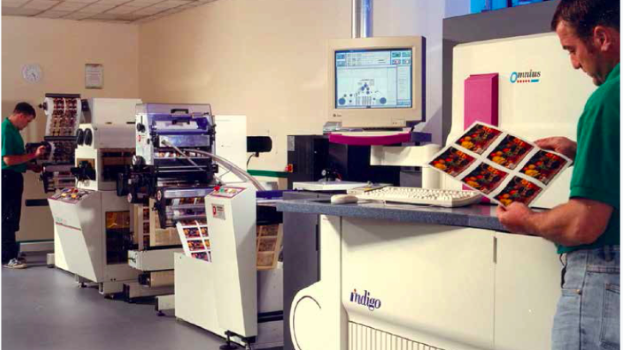 Indigo’s Omnius press was launched in 1995 Indigo’s Omnius press was launched in 1995