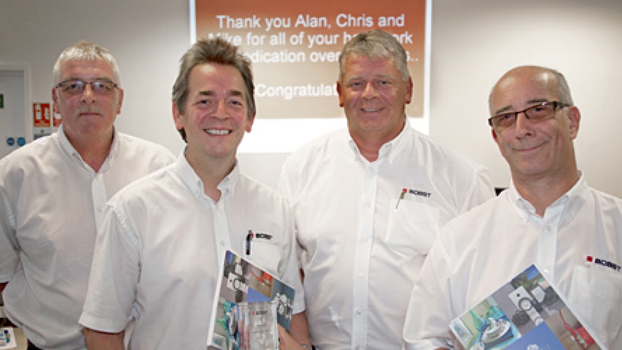 Bobst trio reach 25-year landmark Bobst trio reach 25-year landmark