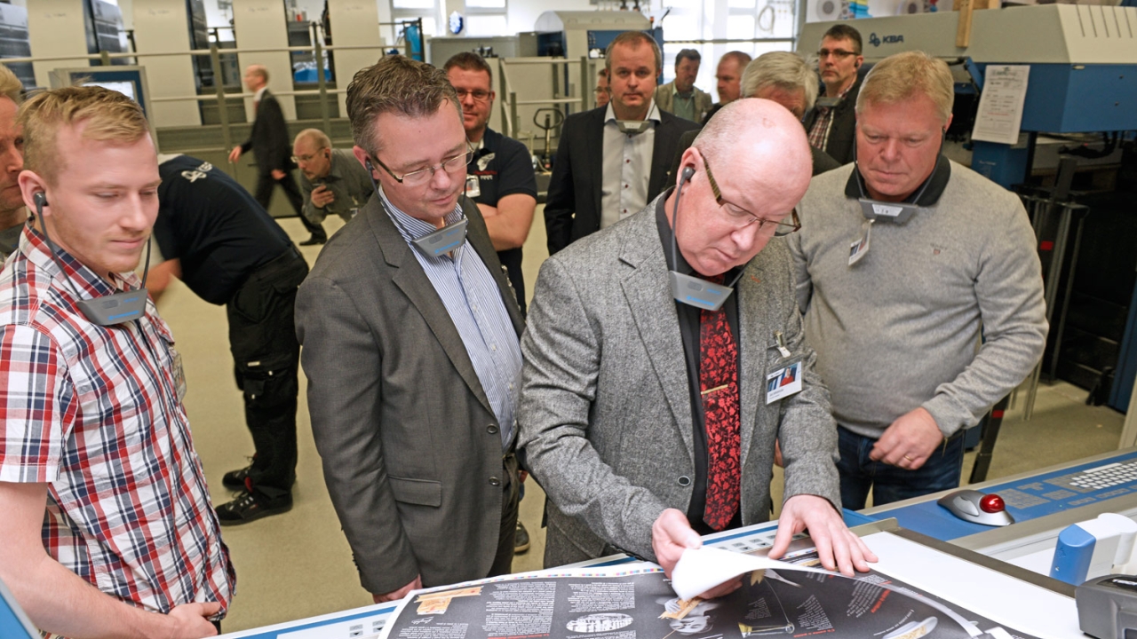 Printers and customers from Sweden and Finland visited the KBA plant in Radebeul Printers and customers from Sweden and Finland visited the KBA plant in Radebeul
