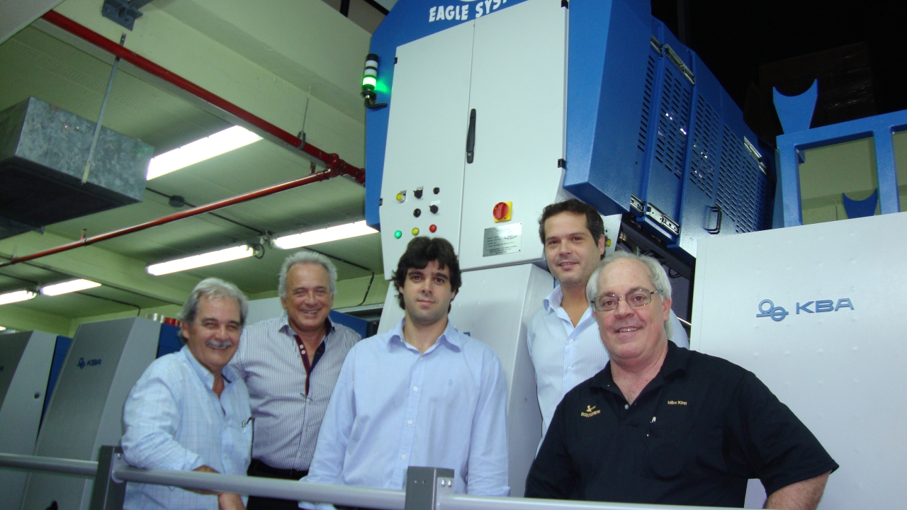 The Eco-Eagle system was installed in March and operates in unison with the company’s KBA 8-color press