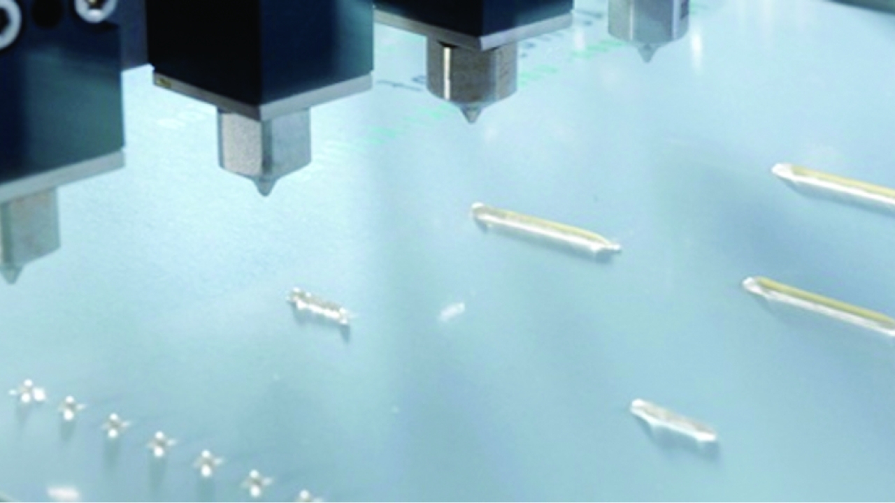 Designed for more difficult surfaces on complex materials, FC Cartons’ hot melt gluing applicator can provide thread-free, peelable and accurate application of adhesive dots and lines Designed for more difficult surfaces on complex materials, FC Cartons’ hot melt gluing applicator can provide thread-free, peelable and accurate application of adhesive dots and lines