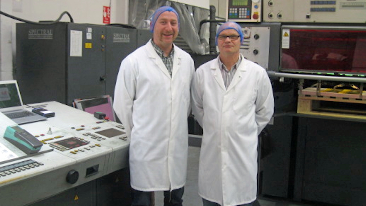 Peter Horne (left), print manager at Jem Packaging, and Bill Page, director of Jem Packaging Peter Horne (left), print manager at Jem Packaging, and Bill Page, director of Jem Packaging