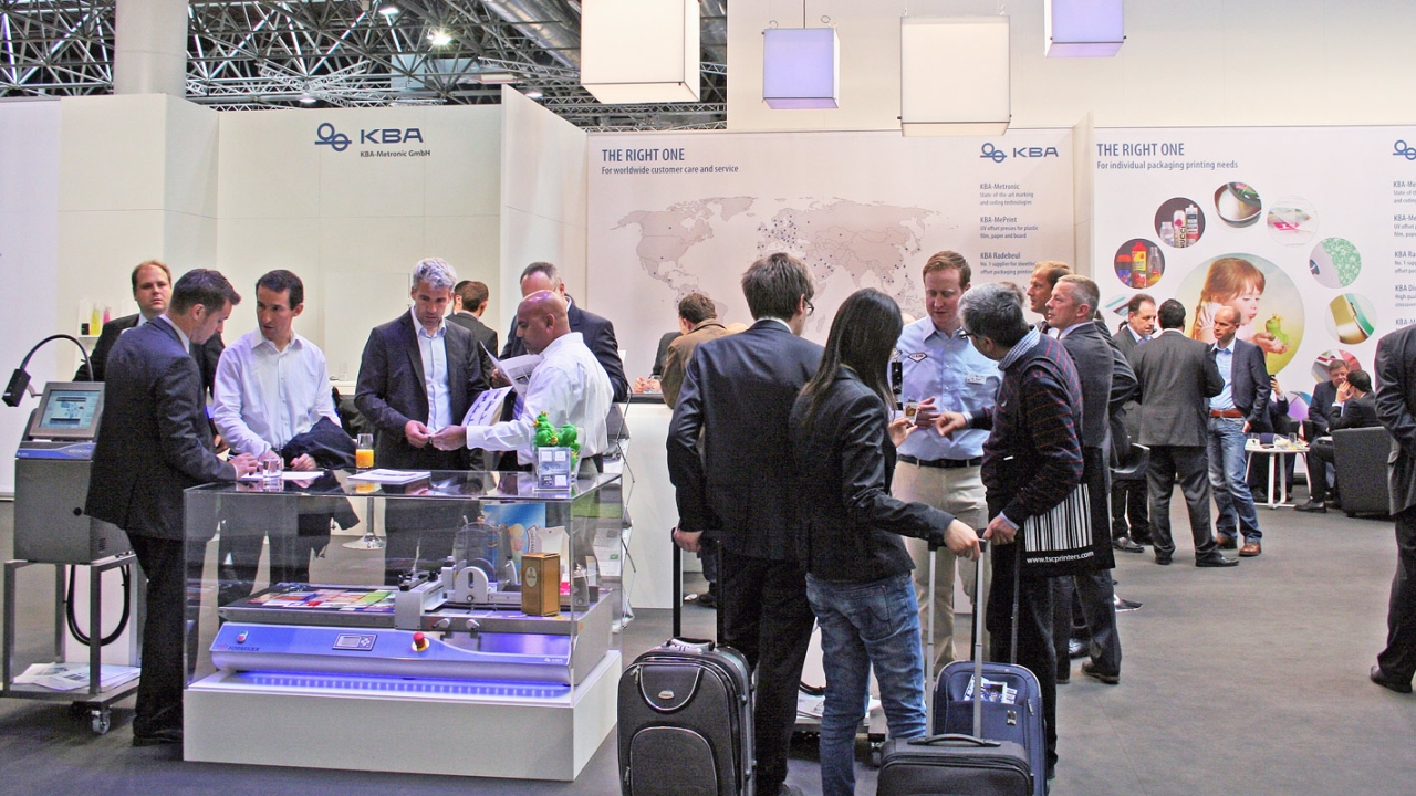 Seven companies from the KBA Group exhibited together at Interpack 2014 under the banner 'KBA: The Right One' Seven companies from the KBA Group exhibited together at Interpack 2014 under the banner 'KBA: The Right One'