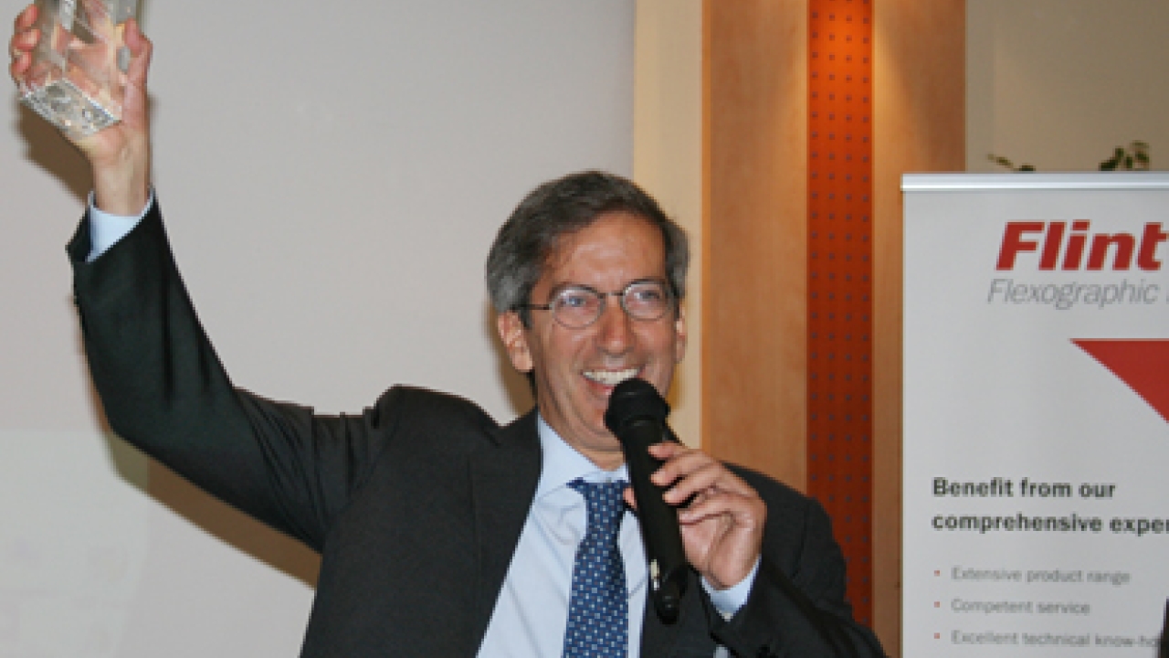 Italian firm wins Flint Group Flexographic Products distributor of the year Italian firm wins Flint Group Flexographic Products distributor of the year